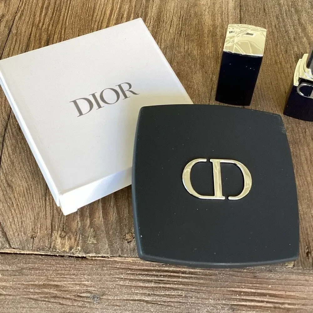 New w/ Box Christian Dior Makeup Compact Mirror & Mini Rouge Lipstick 772